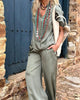 Davi's Elysian Elegance set med blus och byxor